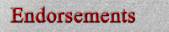 ENDORSEMENTS
